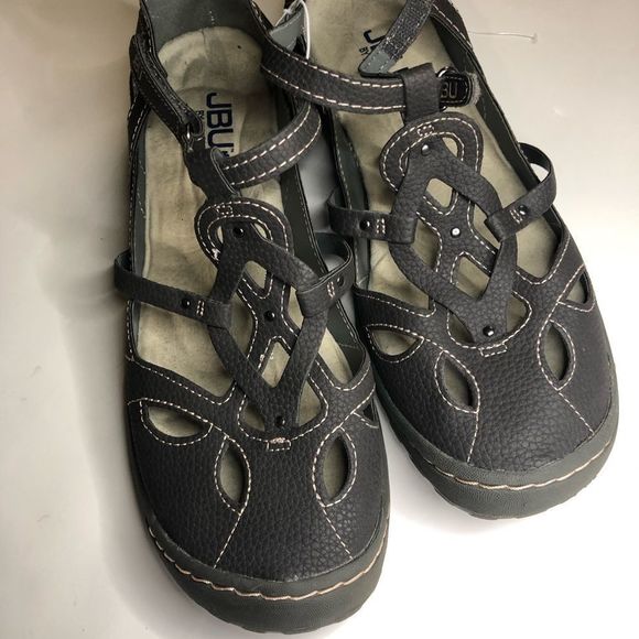 Jambu Memory Foam Size 8 M Sandal Gray Sydney - Picture 6 of 7